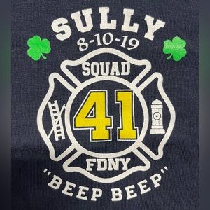 FDNY Lt. Brian Sullivan Memorial Cotton T-Shirt. Large. Navy. NEW.